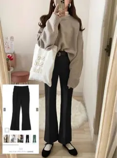 フロントタックフレアパンツ k8360t