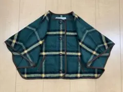 Janie and Jack ケープ コート チェック 95 100のサムネイル
