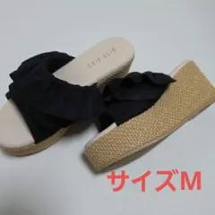 美品★CHIP CLIP フリル ウェッジソール サンダルのサムネイル