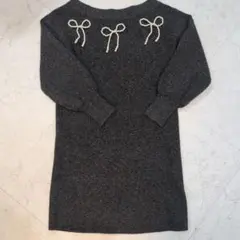 グレー ワンピース　SAISON DE PAPILLON