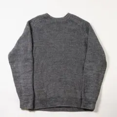 L.L.Bean 90s リブ編み コットンニット グレー US M