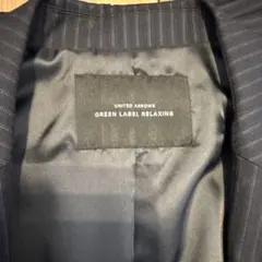 GREEN LABEL RELAXING パンツスーツ ネイビー ストライプ