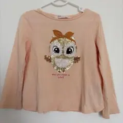H&M スパンコール　Tシャツ　長袖　110/116