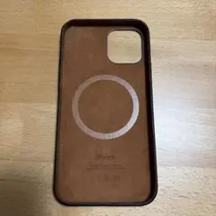 iPhone12純正　レザーケース MagSafe対応のサムネイル