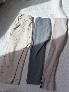 男の子100cm まとめ　恐竜　ユニクロレギンス　レギンス3点セット　保育園着