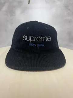 supreme コーデュロイキャップ 黒