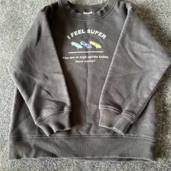 キッズ110サイズ　裏起毛トレーナー　グレー