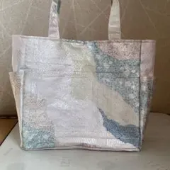 帯リメイクバッグ＊サイドポケット付