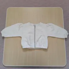 161. プティマインpetit main　リボンキルト羽織りジャケット　100