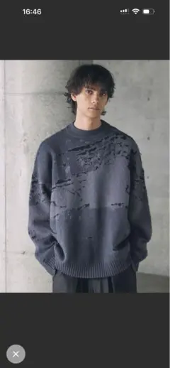 GRANCY Pierced Damage Knit / ピアスダメージニット - メルカリ