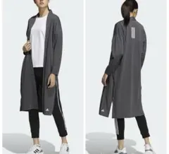 美品adidas レディースL W SS UV ロングカーディガン定価7690円