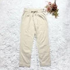 シューラルー あったか裏起毛テーパードパンツ ウエストゴム 無地秋冬 オフィス系