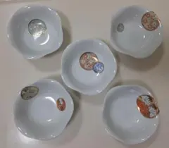 未使用】深川製磁 取り皿5枚 宮内庁御用達 寿赤絵 - メルカリ