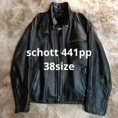 希少90s Schott 441PP シングルライダース 38 ボアライナー付きのサムネイル