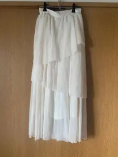 未使用品♪レディース ホワイト レース ロングスカート INGNI