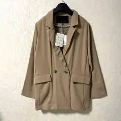 新品未使用タグ付＊YECCA VECCA ＊　洗えるテーラードロングジャケット