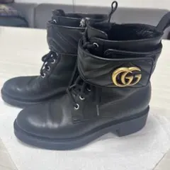 GUCCI GGマーモント レザー レースアップブーツのサムネイル