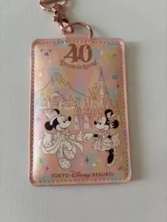 新品【ディズニー】✖️【JAL】40周年記念非売品ネックストラップ付きパスケース