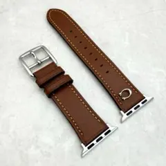 極美品 COACH コーチ アップルウォッチ レザーバンド Cロゴ ブラウン