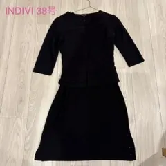 INDIVI ワンピース カーディガン 黒
