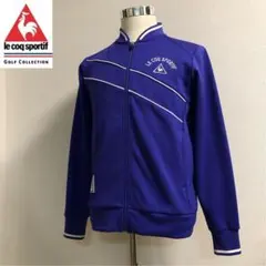 ルコックゴルフ◆ジップアップ ジャージー ジャケット ブルーパープル Mサイズ