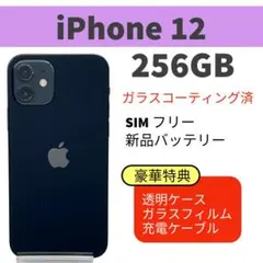 電池新品 iphone 12 256GB ブラック 本体 SIMフリー 完動品