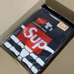 M Supreme Hanes Bones Thermal Crew ボーン 黒