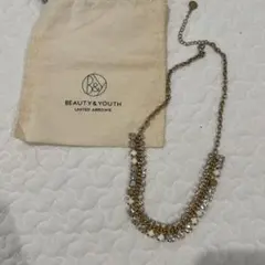 BEAUTY & YOUTH ビジュー ネックレス　アクセサリー華やか