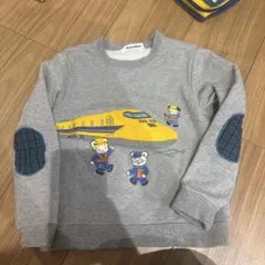 familiar 新幹線刺繍 トレーナー　ドクターイエロー 110cm