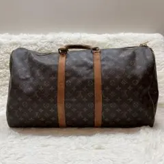 美品 ルイヴィトン キーポル60ボストンバッグ モノグラム ネームタグ 鍵付き