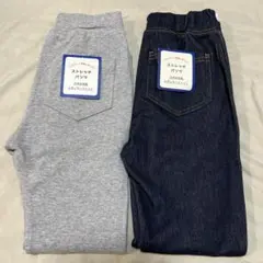 西松屋 ストレッチパンツ レギュラーフィット 120cm 新品 グレー デニム風