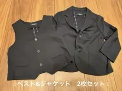 美品⭐︎コムサフォセット　フォーマルジャケット&ベスト　2枚セット　100cm