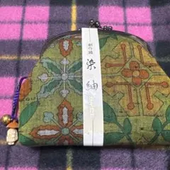 花柄がま口財布