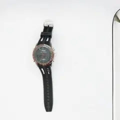 ア*ん様 クロノグラフ腕時計 ブラック