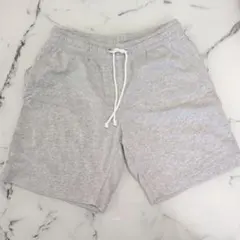 H&M グレー コットン混紡 ショートパンツ M