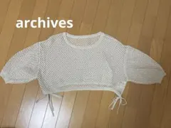リネンライクスパンコールメッシュニットのサムネイル
