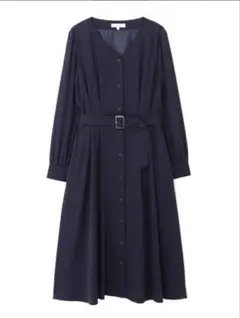 【NATURAL BEAUTY BASIC】ウエストタックワンピース