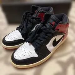 NIKE AIRJORDAN1 MID Old Love つま黒　ブラックトゥ