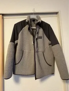 美品AIGLE グレー ニット フリースジャケット 36 - メルカリ
