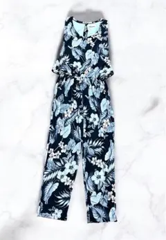 Chilleanap フラワープリント オールインワン　サロペット