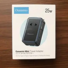 Ounamio ミニ旅行用アダプター 25W 海外変換プラグ 4ポート