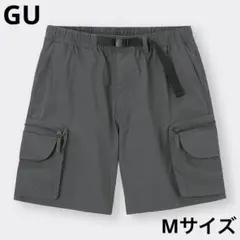 ジーユー GU ナイロンカーゴショーツ Mサイズ グレー 廃番モデル