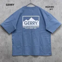 【新品未使用】GERRY プリント半袖Tシャツ M寸 ブルー アウトドアのサムネイル