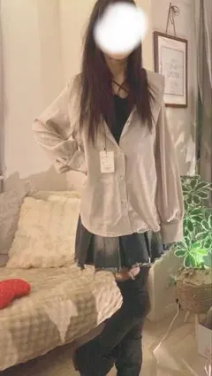 GRL ブラウス風カットソー 長袖