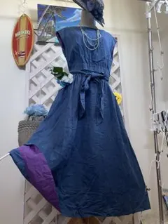 美品 シビラ ブロックエンブロイダリーチュールドレス ワンピース 刺繍