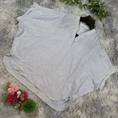 ✨SHOO-LA-RUE ✨サイズフリー ストライプ Vネック 半袖シャツ