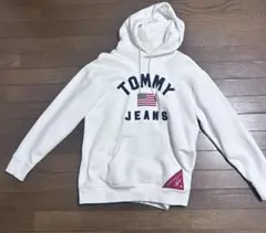 TOMMY JEANS ホワイト パーカー Sサイズ