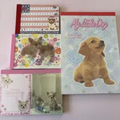 平成レトロ　メモ帳　犬　実写