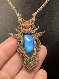 DAMACRA - Etsy 日本 【最高のマクラメ技術】ラブラドライトとムーン