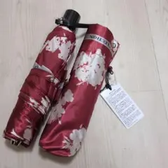 新品♥LANVIN COLLECTION 折りたたみ傘 雨傘 花柄 レッドのサムネイル